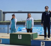 부여군청 카누팀 소속 국가대표 최란·이하린, 2024년 카누 스프린트 아시아선수권대회 3위